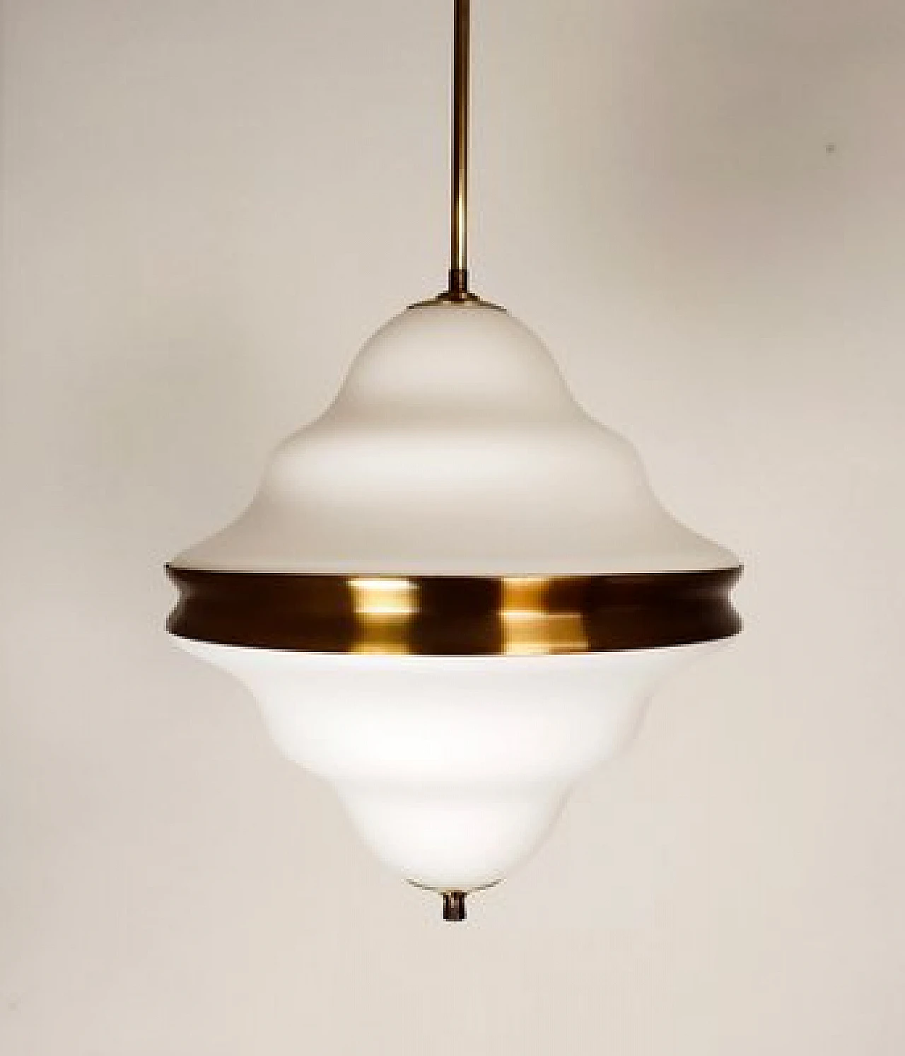 Glass pendant light by Arredoluce, 1950s 3