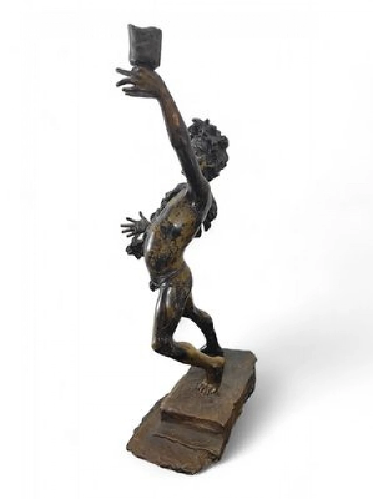 Scultura figurativa in bronzo di Renda Giuseppe, fine '800 4