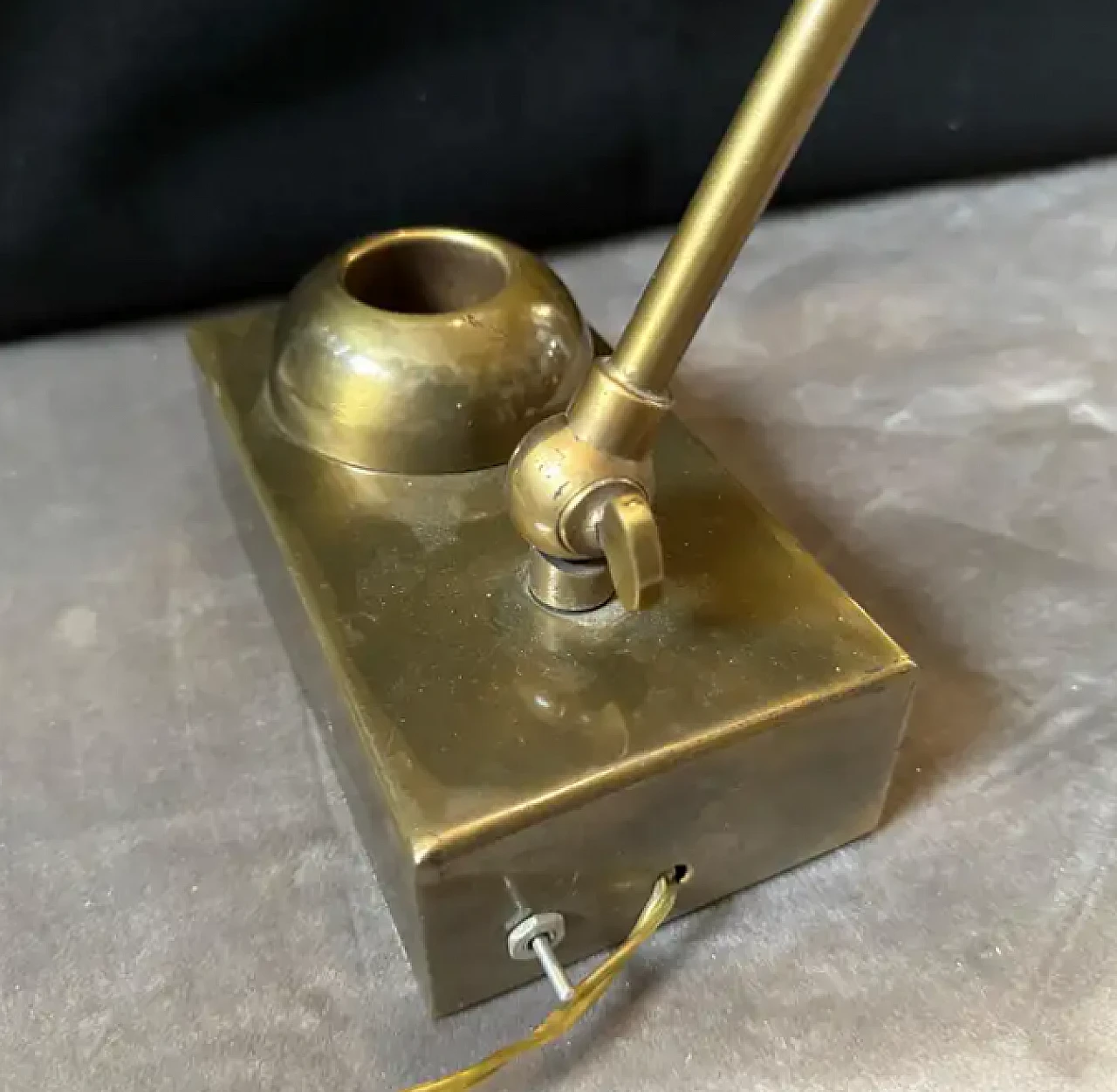 Solid brass desk lamp, 1950s 2