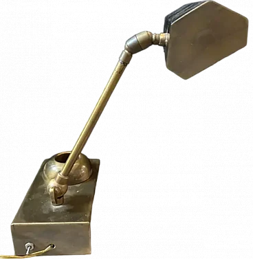 Solid brass desk lamp, 1950s