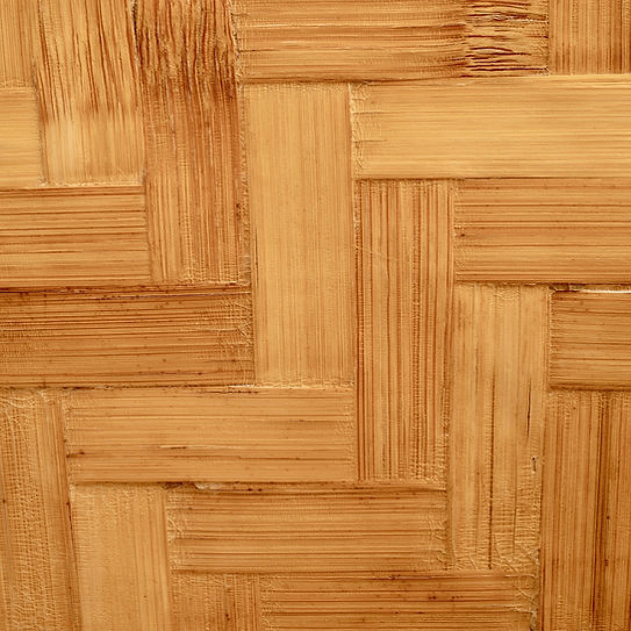 Sideboard of pressed bamboo and brass, 1970s 11