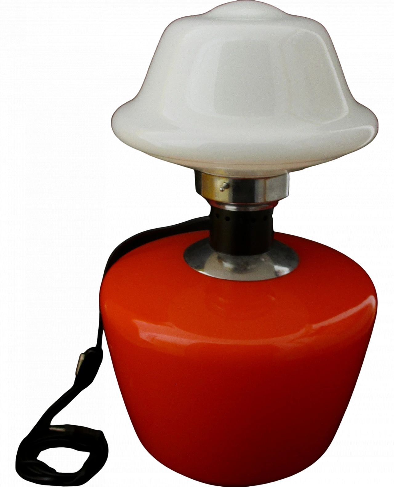 Lampada da tavolo attr. a Carlo Nason in vetro rosso, anni '70 9