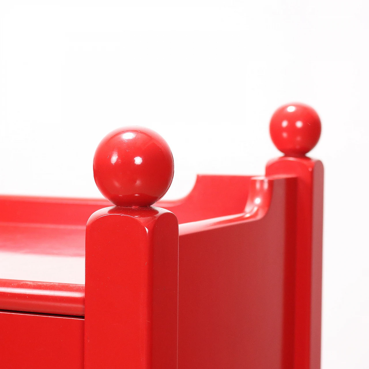 Bedside table in lacquered wood, 1970s 3