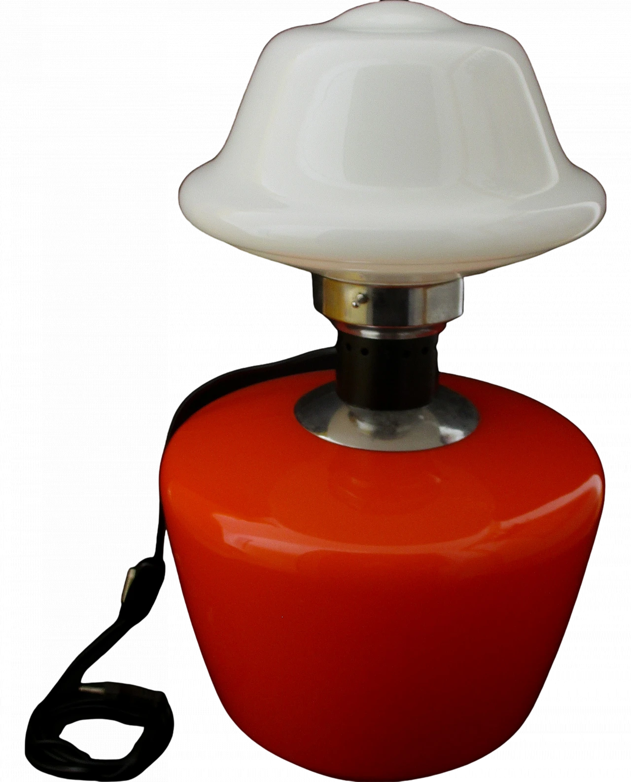 Lampada da tavolo attr. a Carlo Nason in vetro rosso, anni '70 10