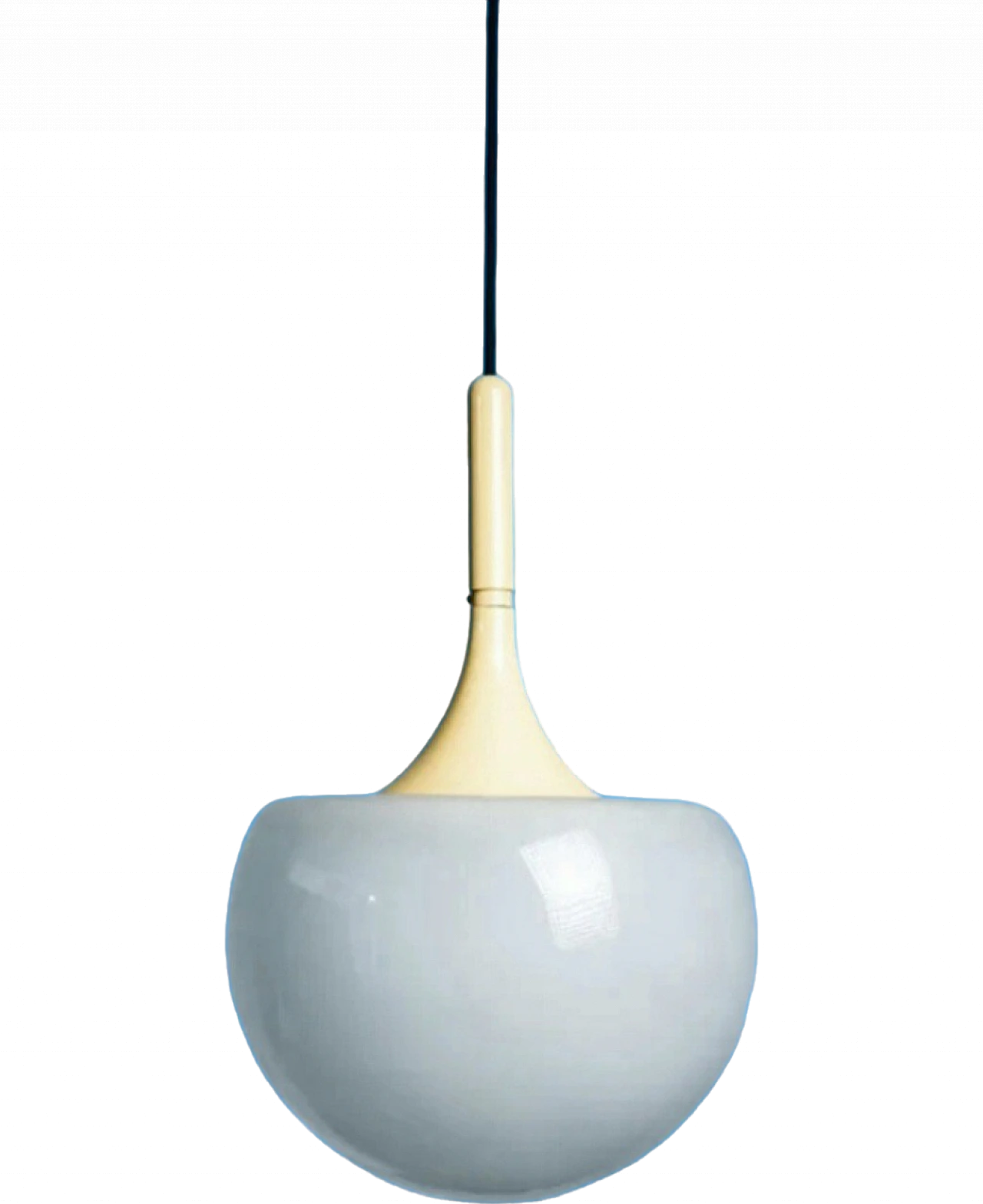 Opaline glass chandelier by Martinelli Luce, anni '70 6