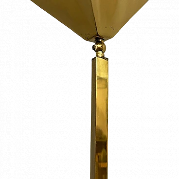 Gold chromed brass lamp, 70s