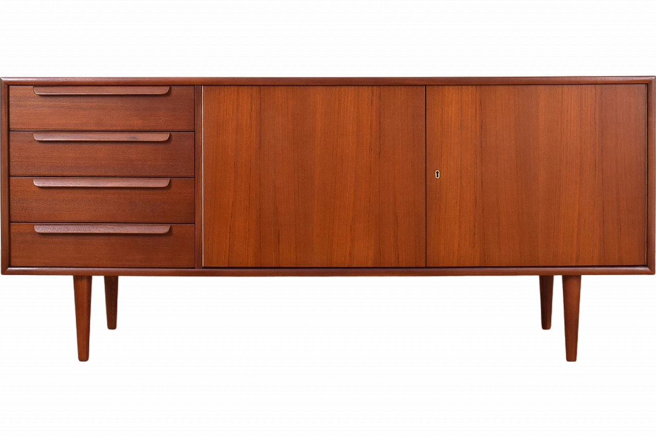 Credenza Mid-Century in teak, Danimarca, anni '60. 15