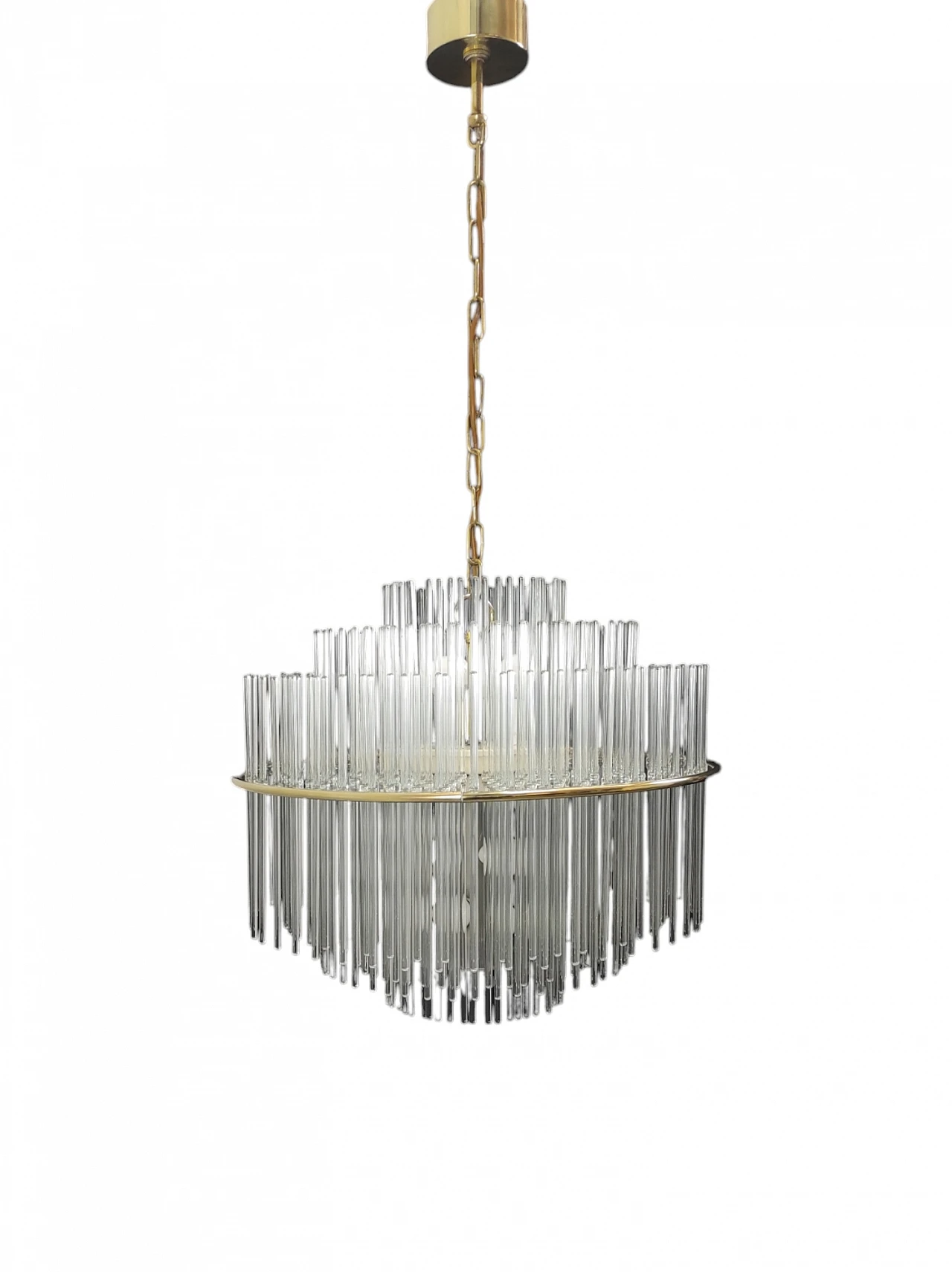 Suspension chandelier by G. Sciolari, 1970s 1