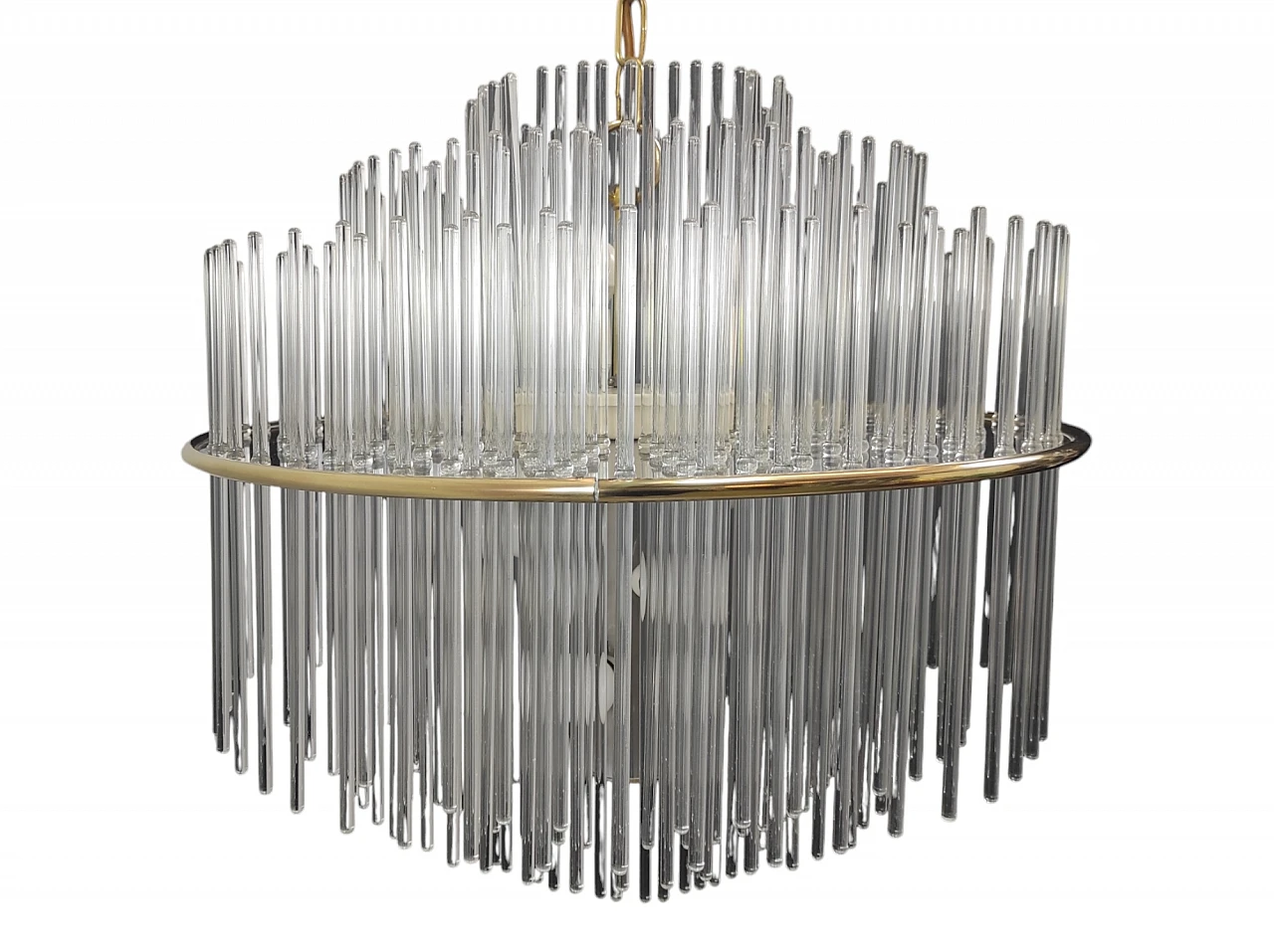 Suspension chandelier by G. Sciolari, 1970s 2