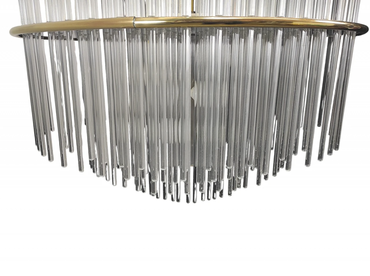 Suspension chandelier by G. Sciolari, 1970s 6