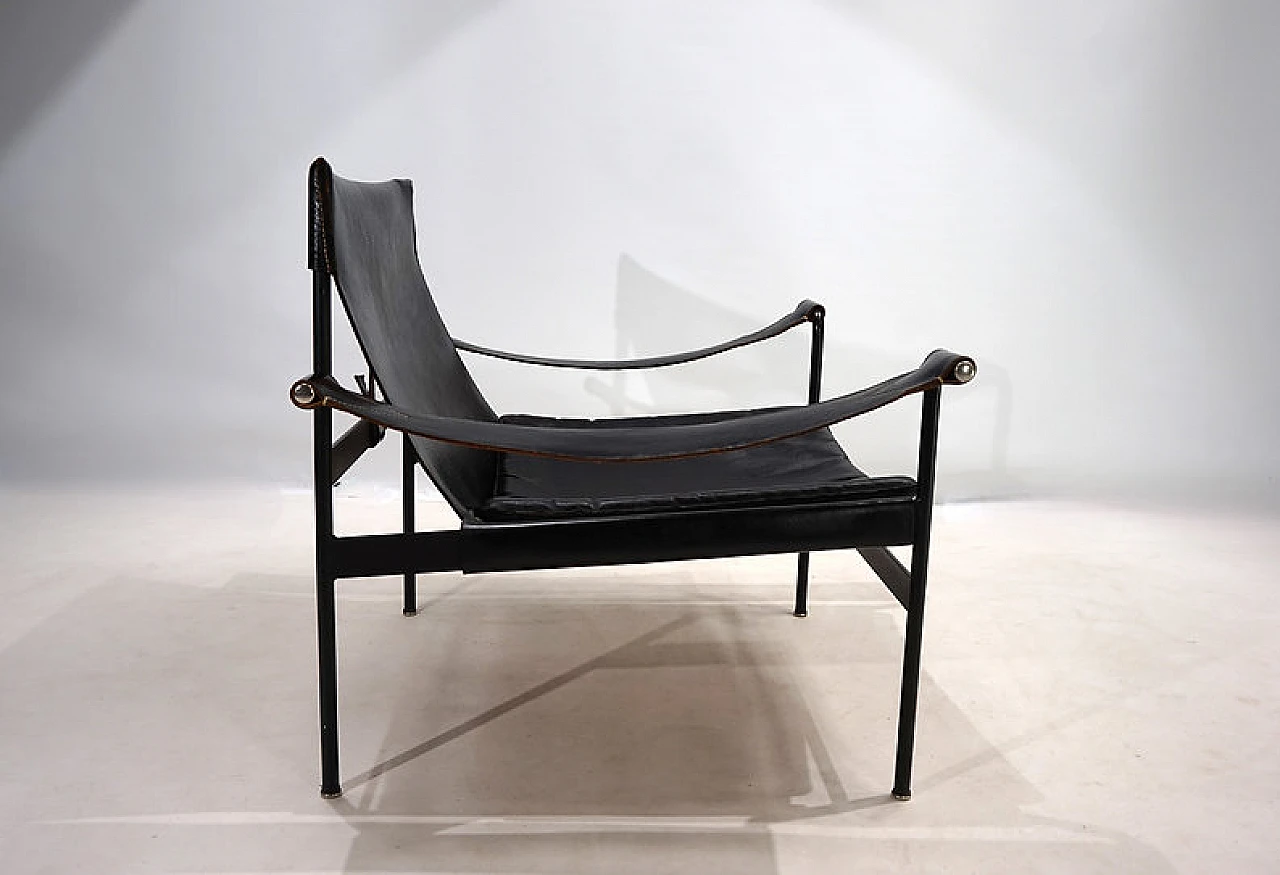 Tecta D99 leather lounge armchair by Hans Könecke, 1960s 3