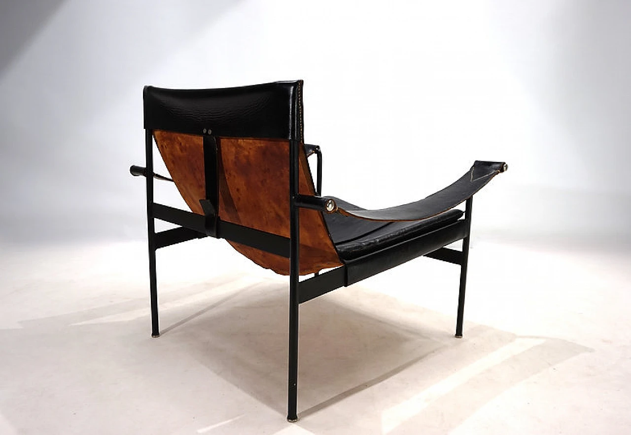 Tecta D99 leather lounge armchair by Hans Könecke, 1960s 5