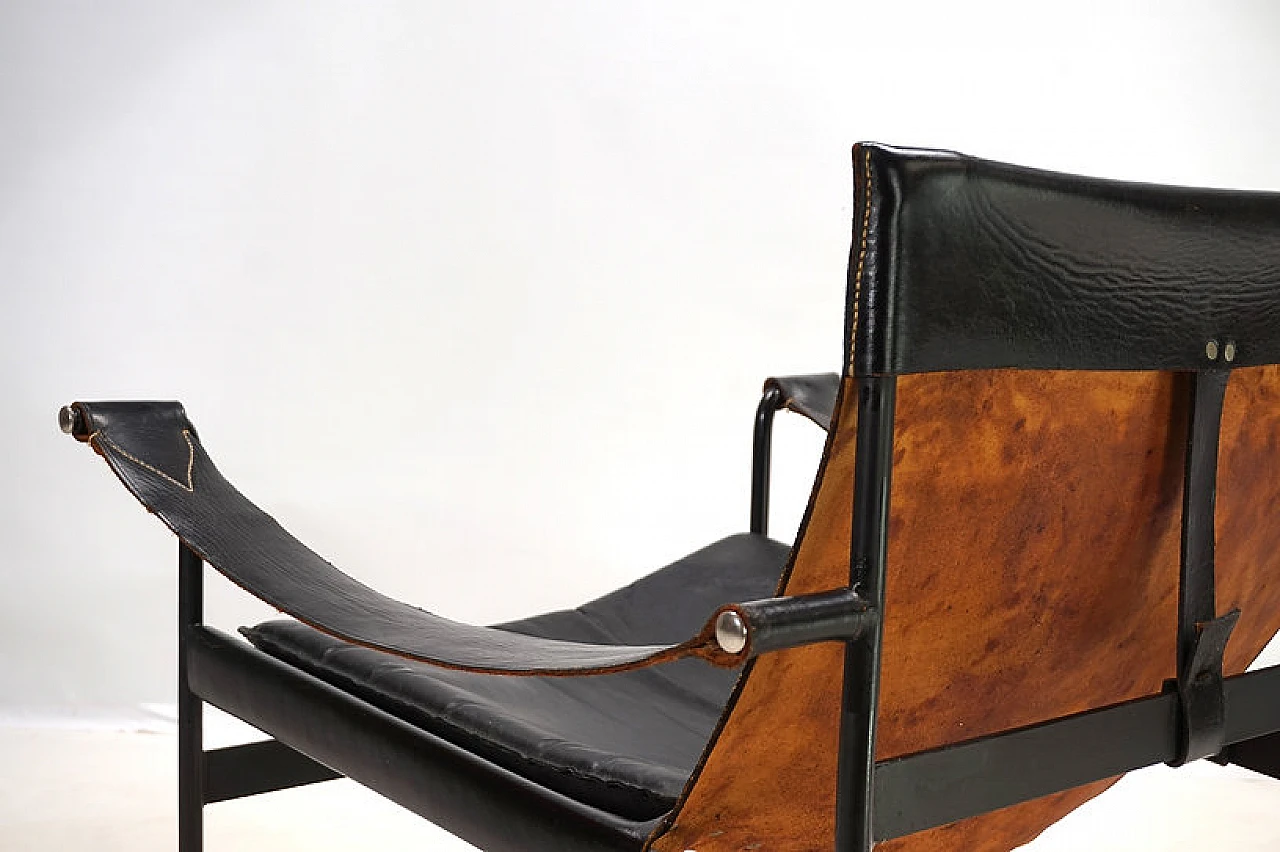 Tecta D99 leather lounge armchair by Hans Könecke, 1960s 7