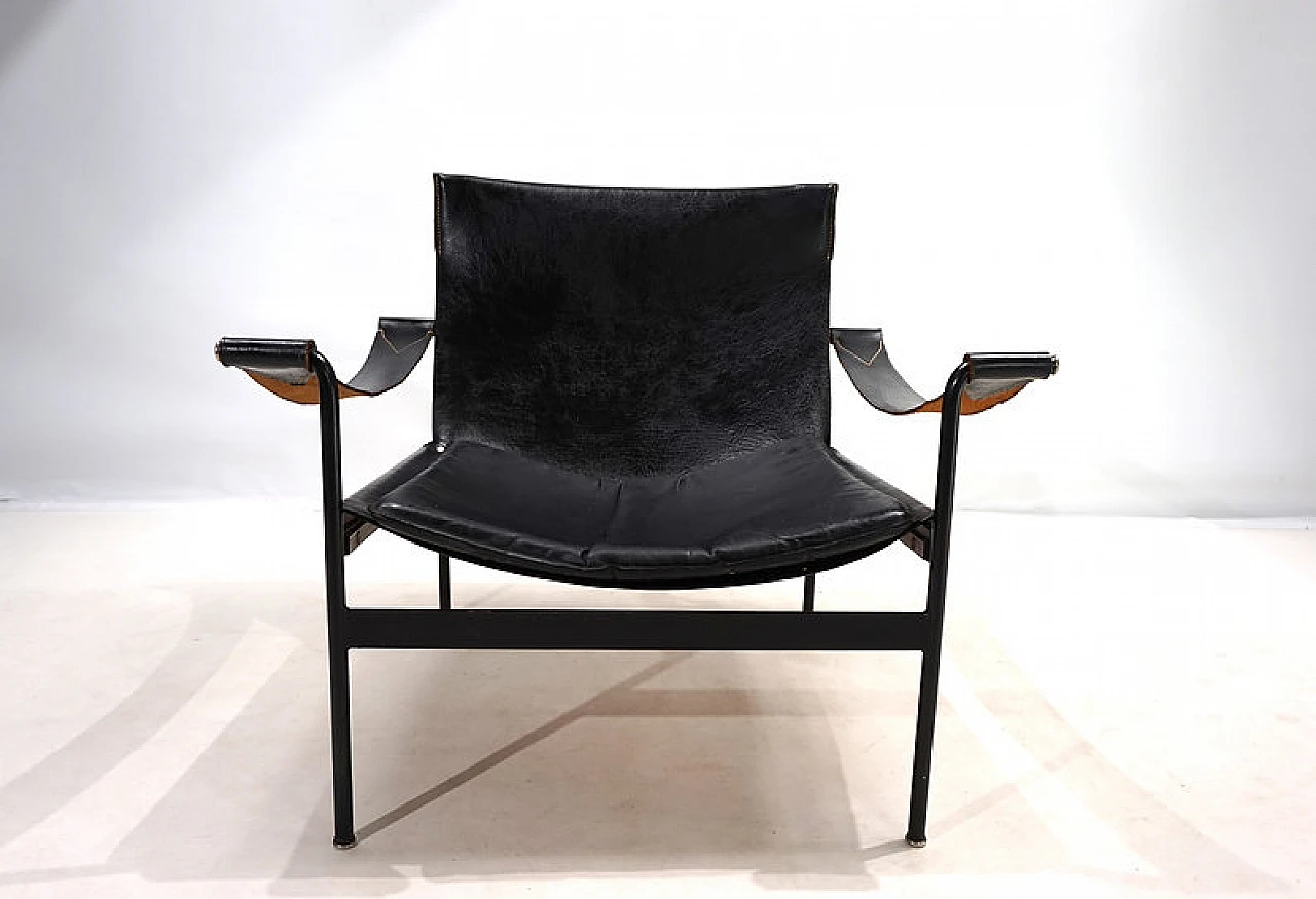 Tecta D99 leather lounge armchair by Hans Könecke, 1960s 8