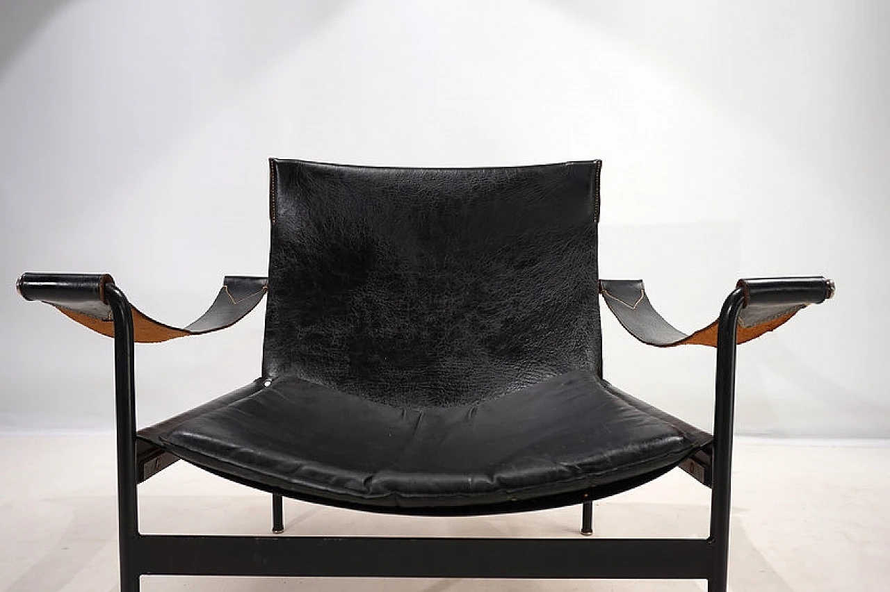 Tecta D99 leather lounge armchair by Hans Könecke, 1960s 10