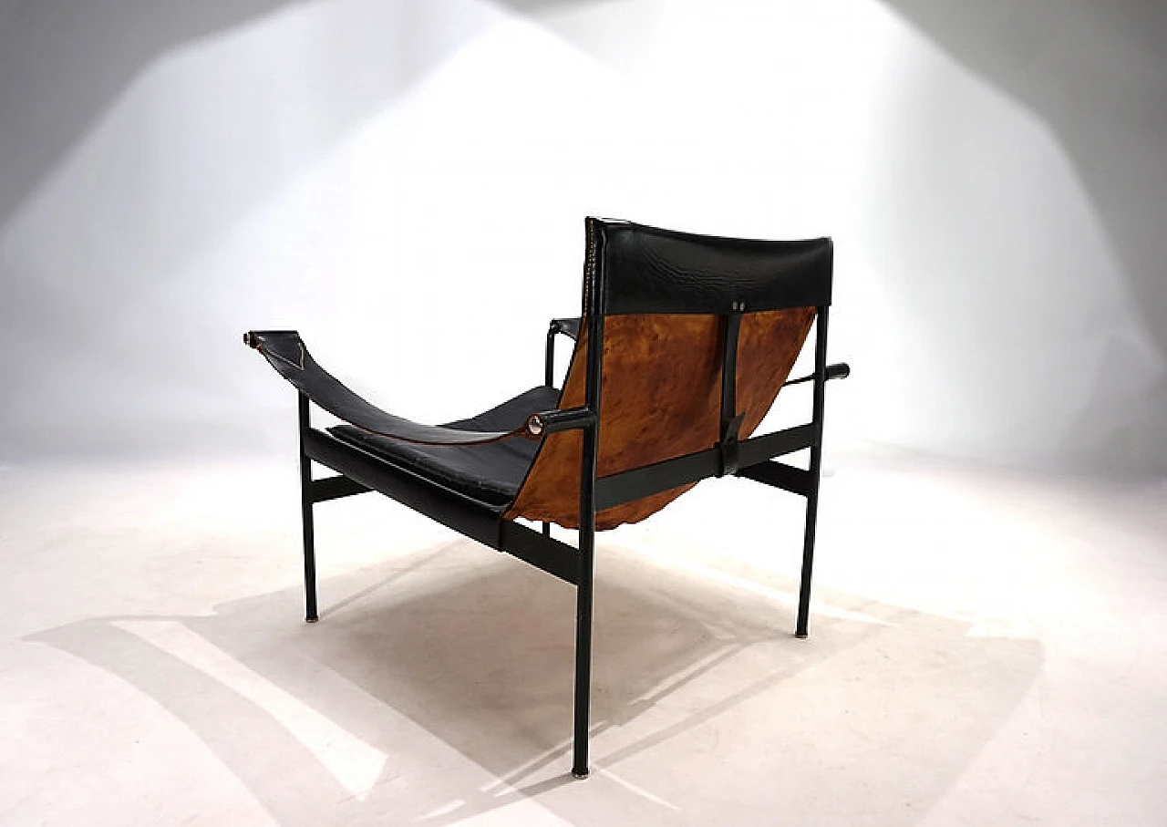 Tecta D99 leather lounge armchair by Hans Könecke, 1960s 11