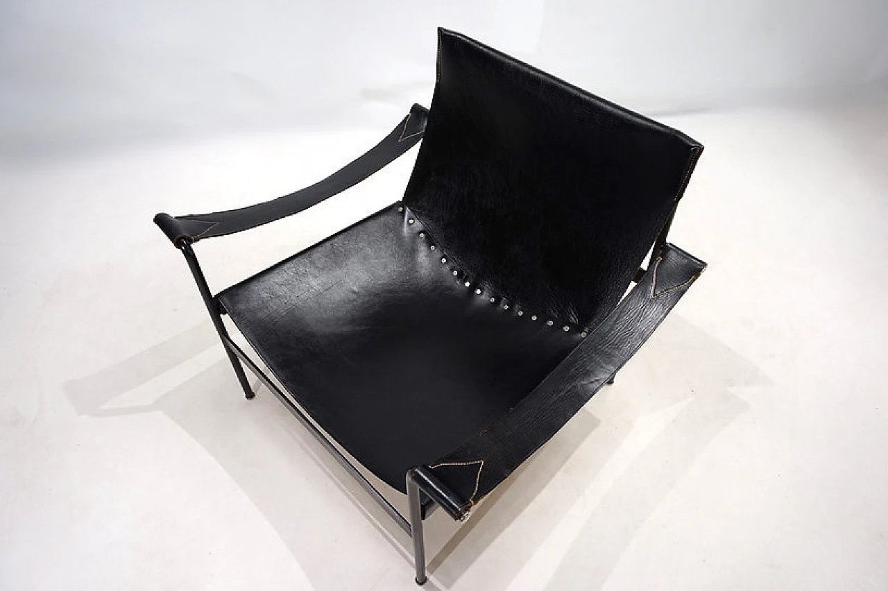 Tecta D99 leather lounge armchair by Hans Könecke, 1960s 12