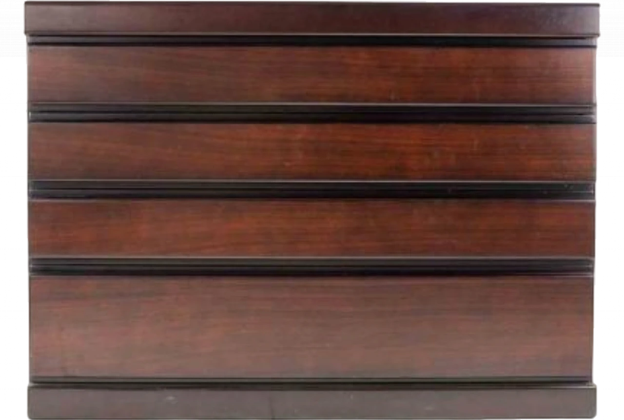 Chest of drawers in rosewood and metal, 1960s 2