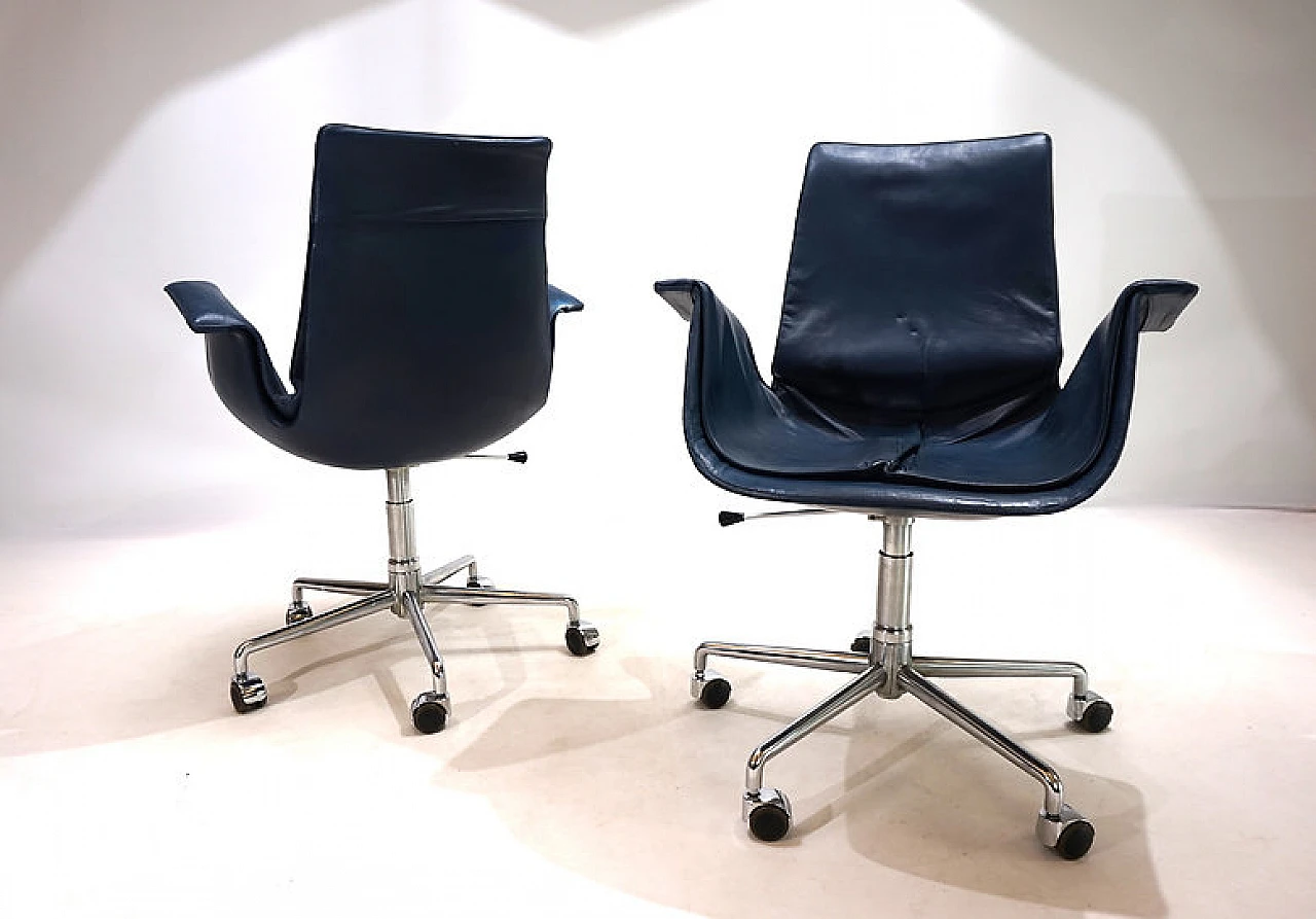 Pair of Kill International 6727 chairs by Fabricius & Kastholm, 1960s 10