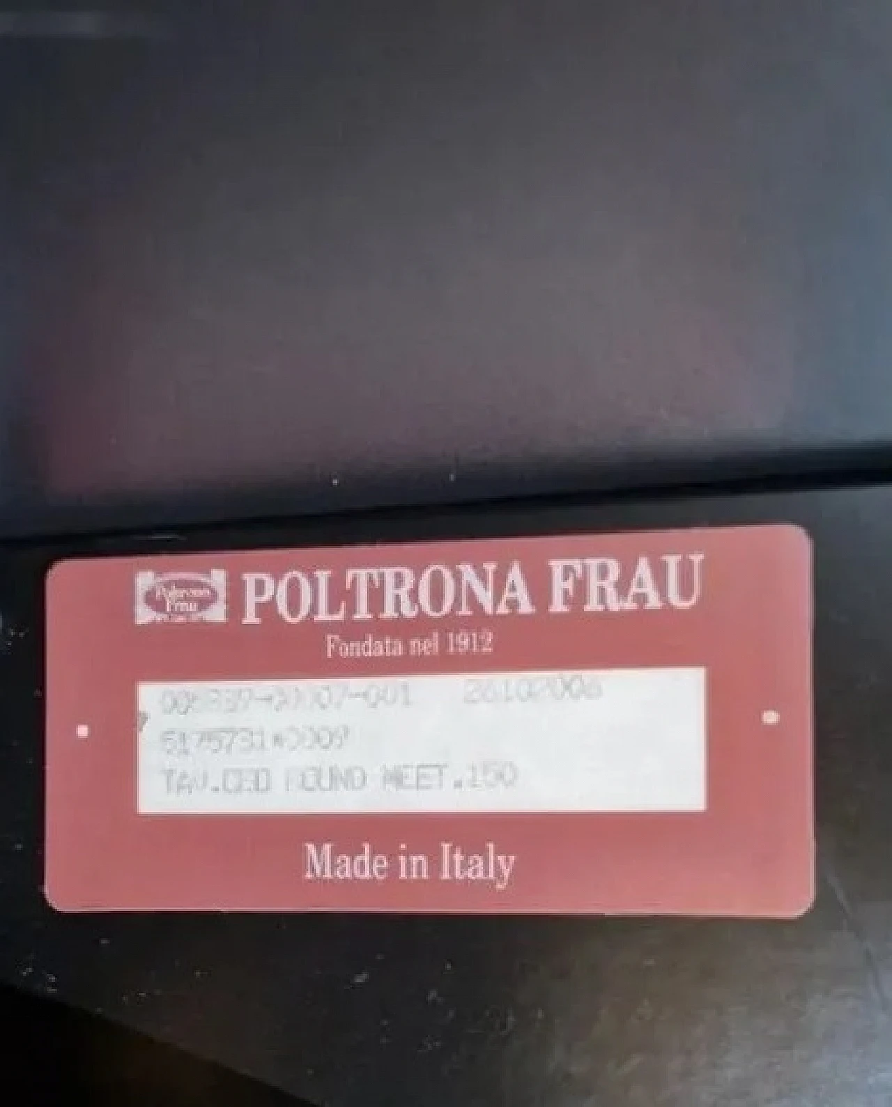 Tavolo Ceo 150 e 4 poltroncine Thf 96 in pelle nera per Poltrona Frau 12