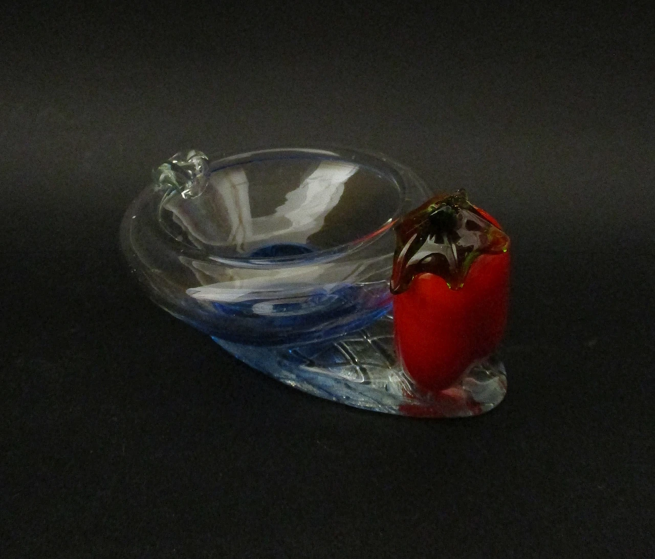 Artistic Murano glass ashtray with pepper, 1960s 6