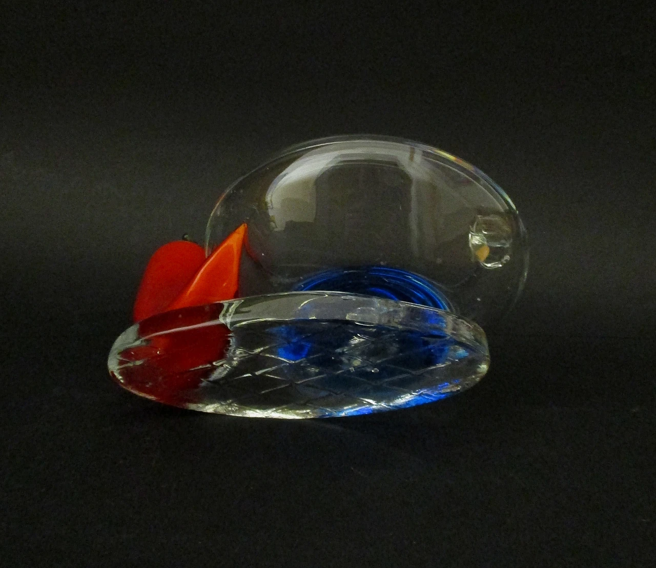 Artistic Murano glass ashtray with pepper, 1960s 7