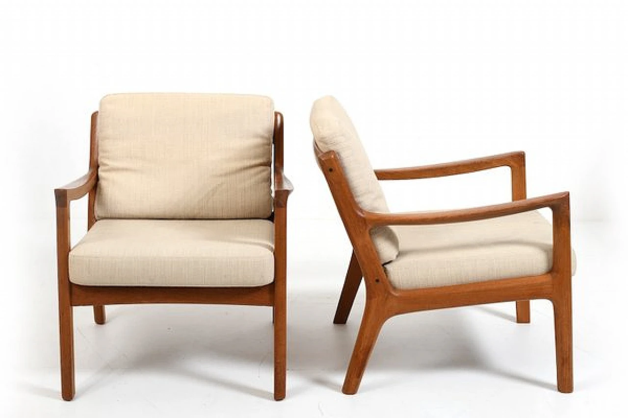 Pair of Senator armchairs by Ole Wanscher for France & Son, 1960s 20