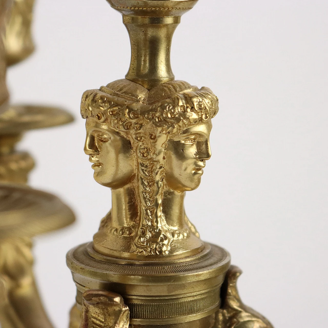 Pair of bronze candelabra by Albert Marionnet, mid-19th century 5