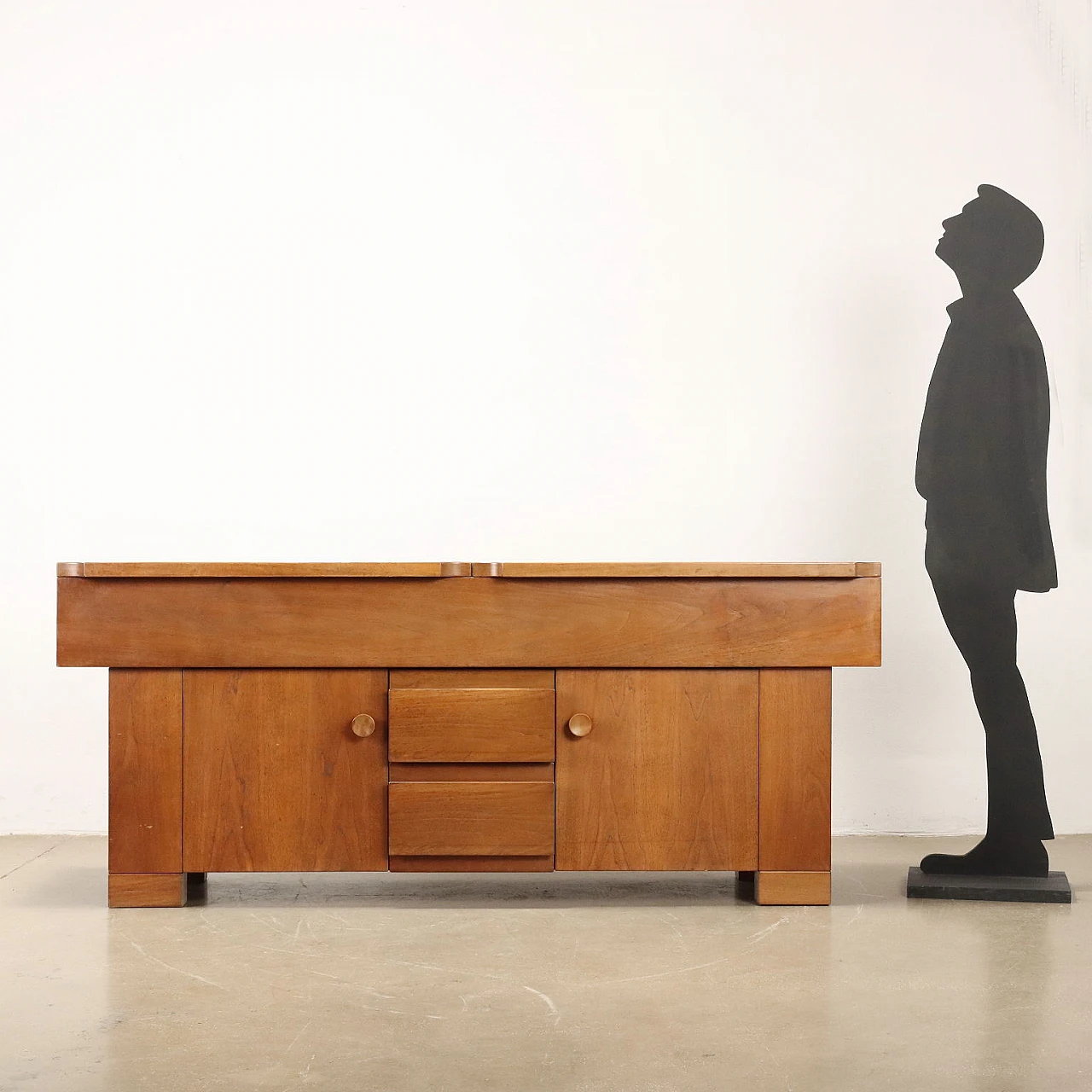 Walnut Torbecchia sideboard by G. Michelucci for Poltronova, 1960s 2