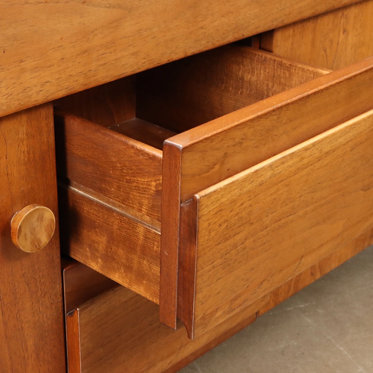 Walnut Torbecchia sideboard by G. Michelucci for Poltronova, 1960s 9