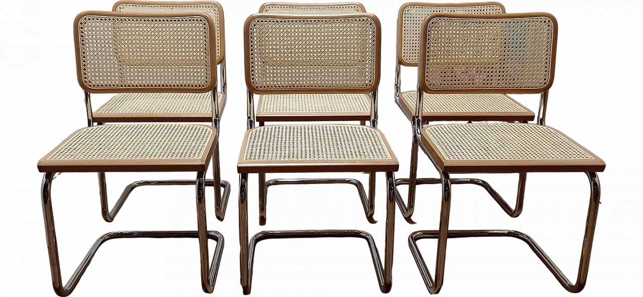 6 Cesca B3 chairs  by Mdf Italia, 2000s 128