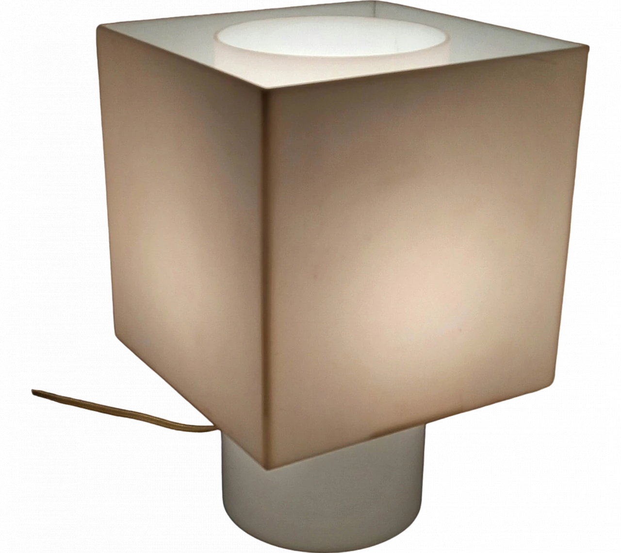 Table lamp in opaline plexi, 90s 6