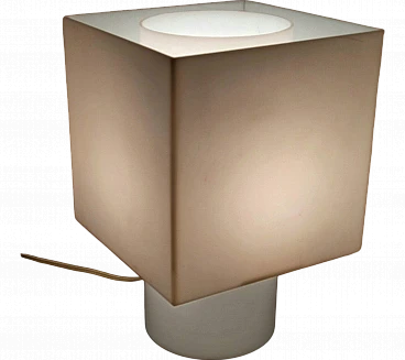 Table lamp in opaline plexi, 90s