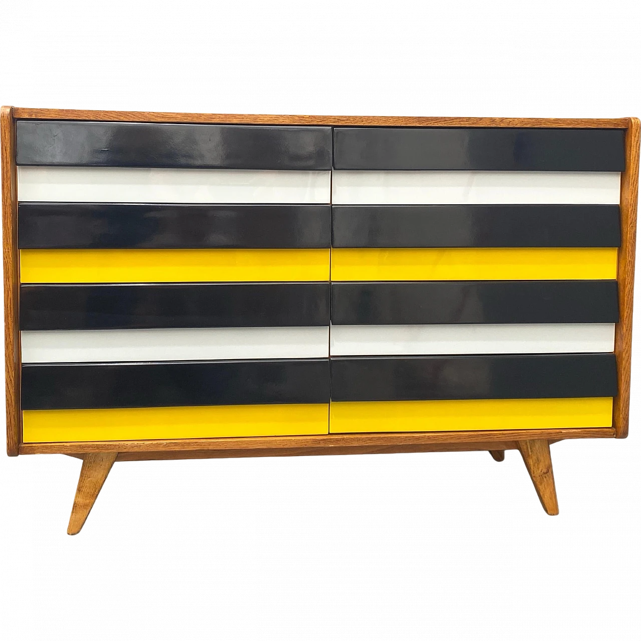 Mid century chest of drawers U-453 by Jiri Jiroutek, Czechoslovakia, 1 25