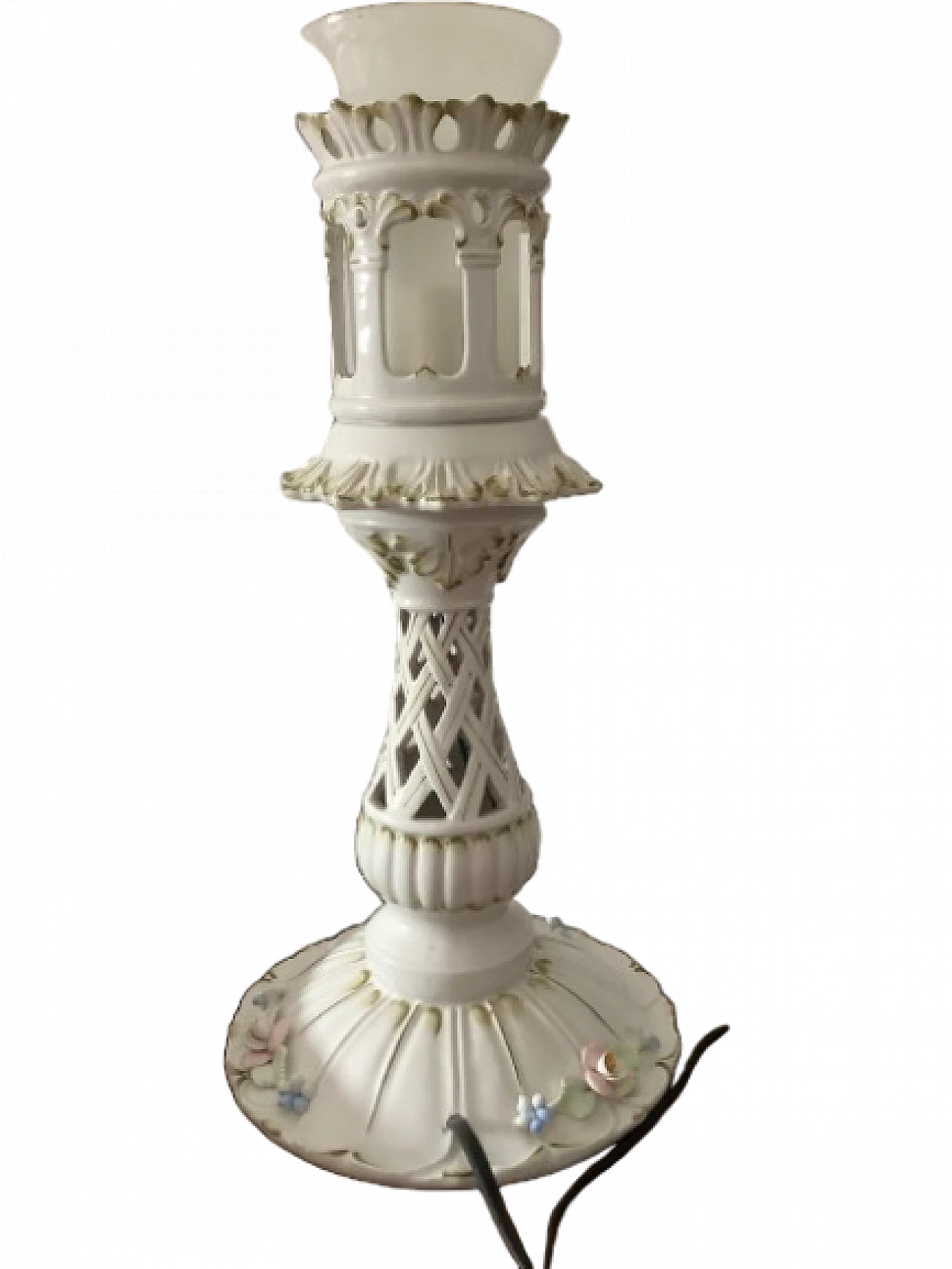 Lanterna in ceramica con lampadina 5