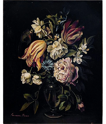 Francesca Strino, Still Life, Oil on Canvas, Framed