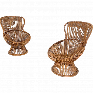 Pair of Margherita armchairs by Franco Albini, 1970s