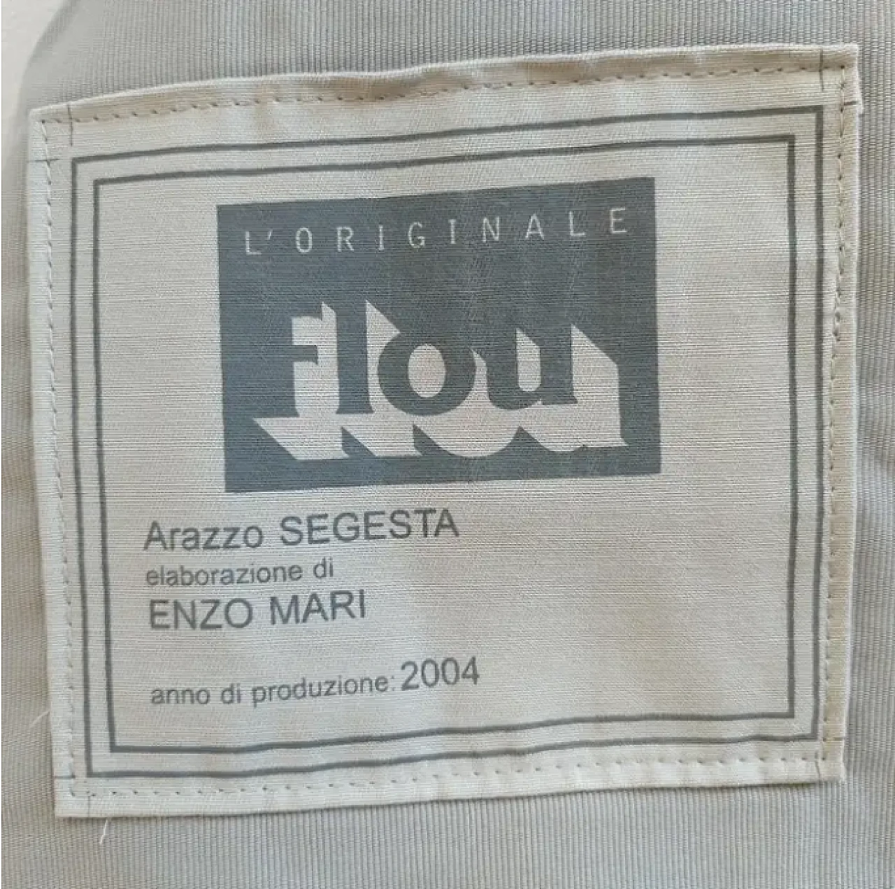 Arazzo di Segesta di Enzo Mari per Interflex (FLOU), anni 2000 2