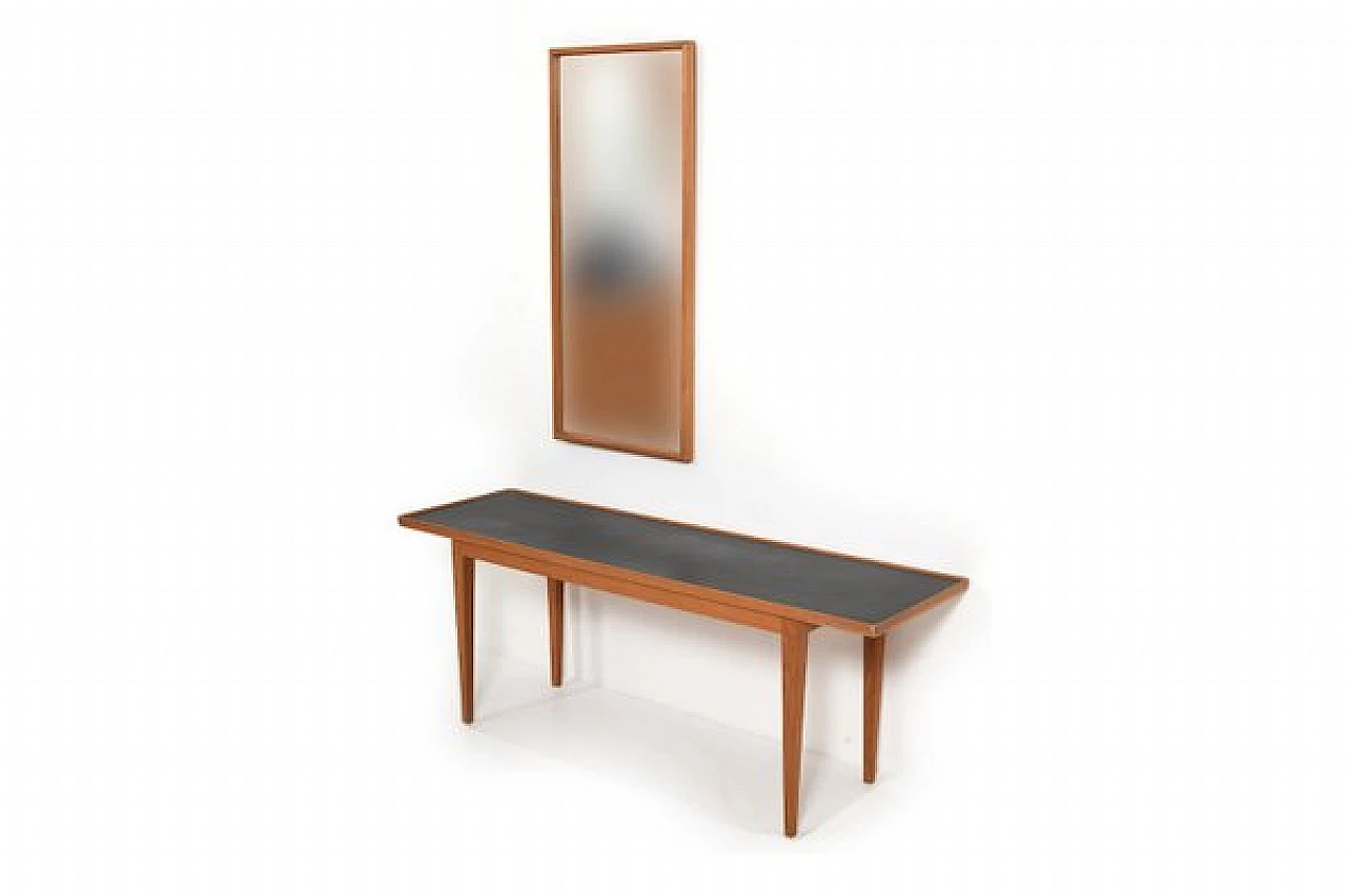 Daybed, table and mirror by Frits Henningsen 1950s 3