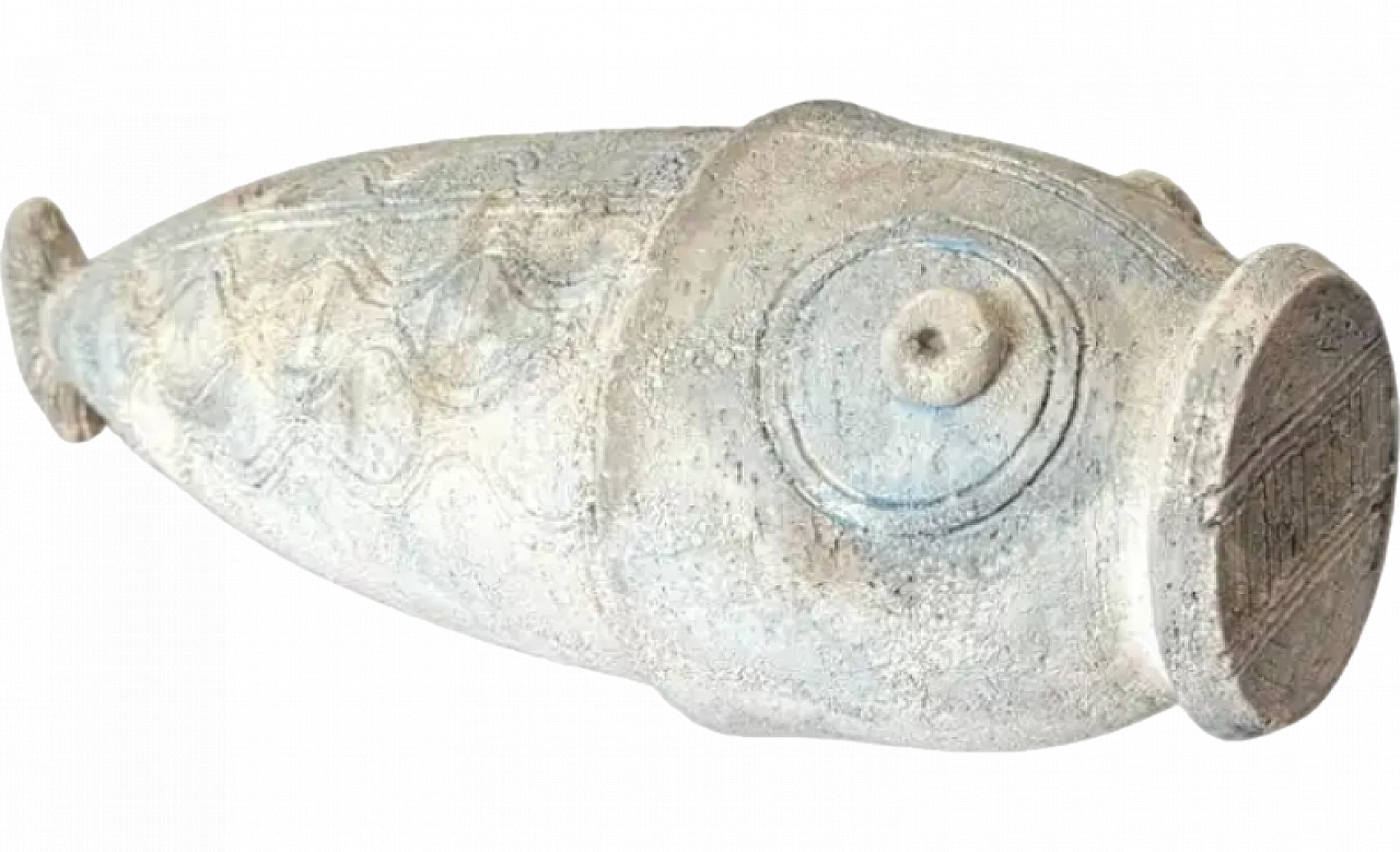 Fish by Aldo Londi, terracotta sculpture, 1960s 7