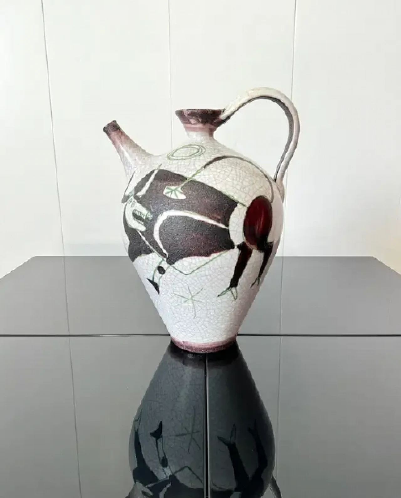 Large single-handle vase by Guido Gambone, 1950s 2