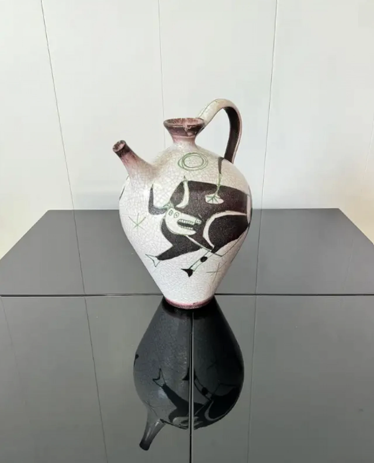 Large single-handle vase by Guido Gambone, 1950s 3