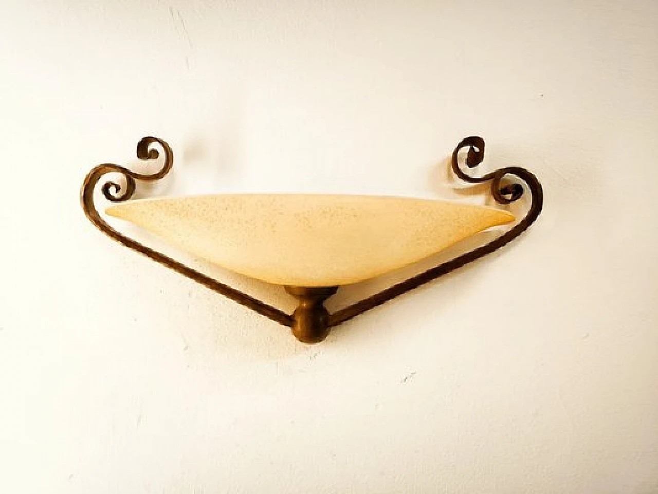 Wrought iron wall sconce by Lipparini, 1990s 3