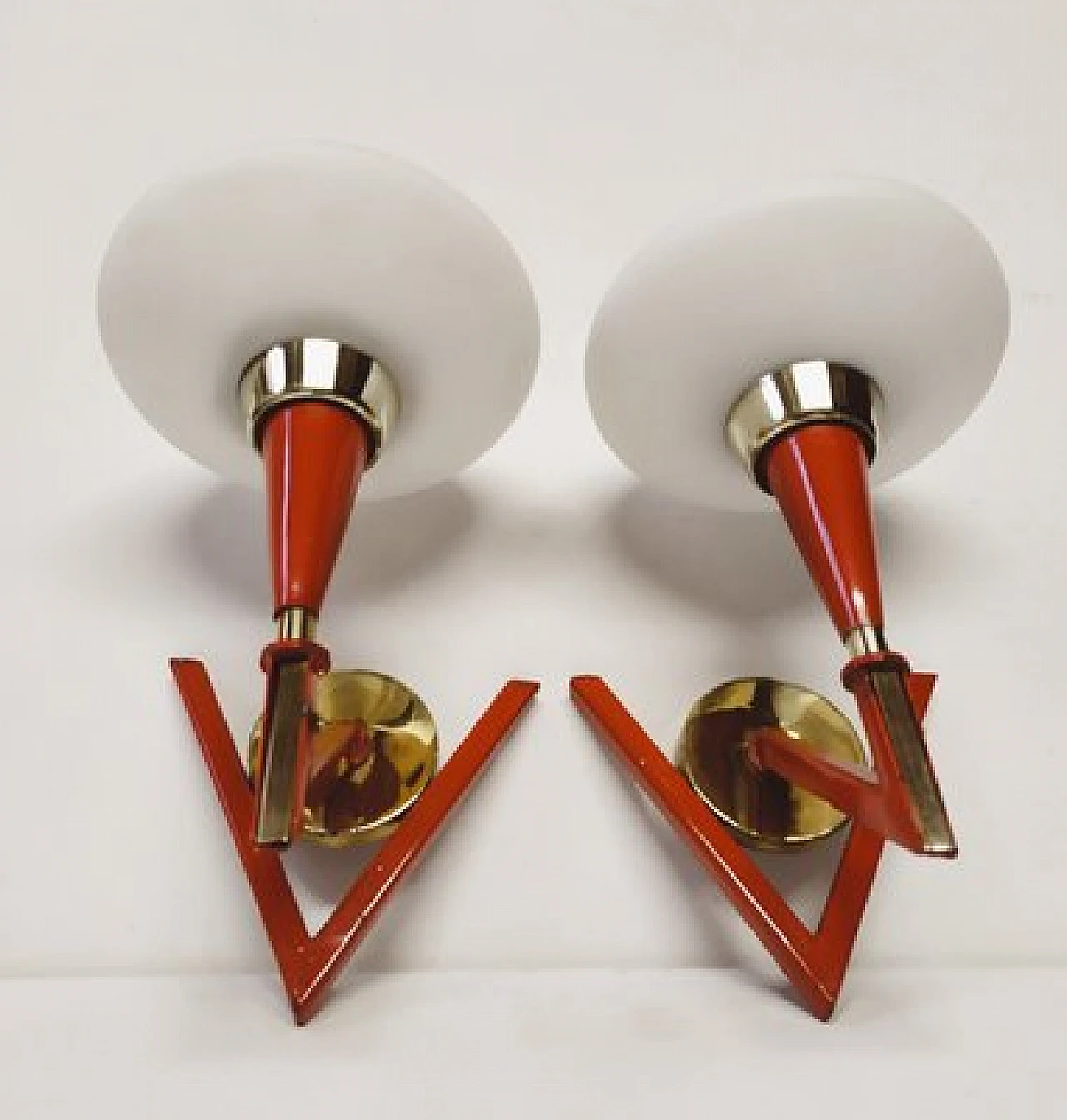 Pair of wall lights by Stilnovo, 1950s 3