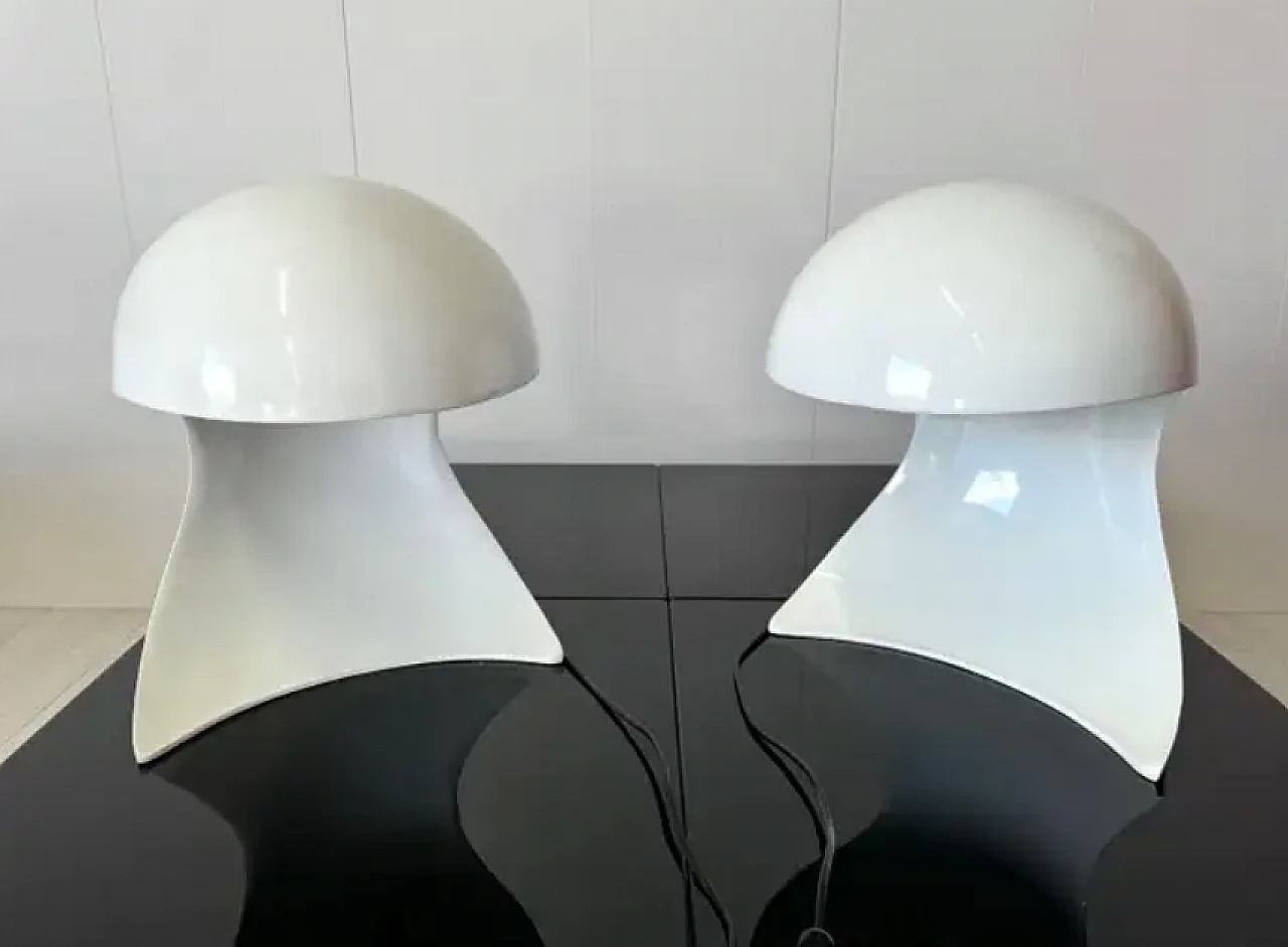 Coppia di lampade Dania di Dario Tognon per Artemide, anni '60 8