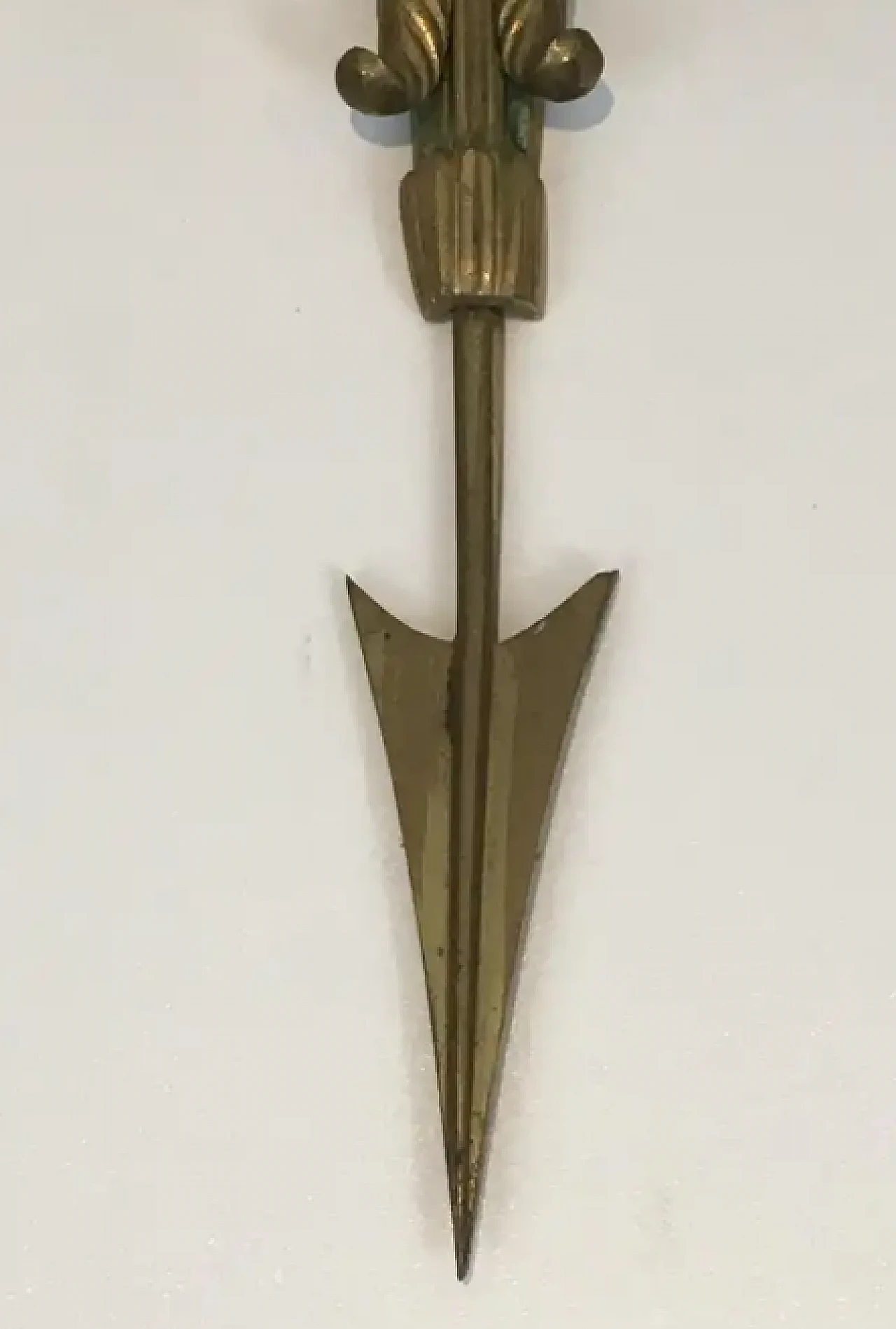 Pair of bronze sconces with quiver, arrow and eagleheads, 1920s 8