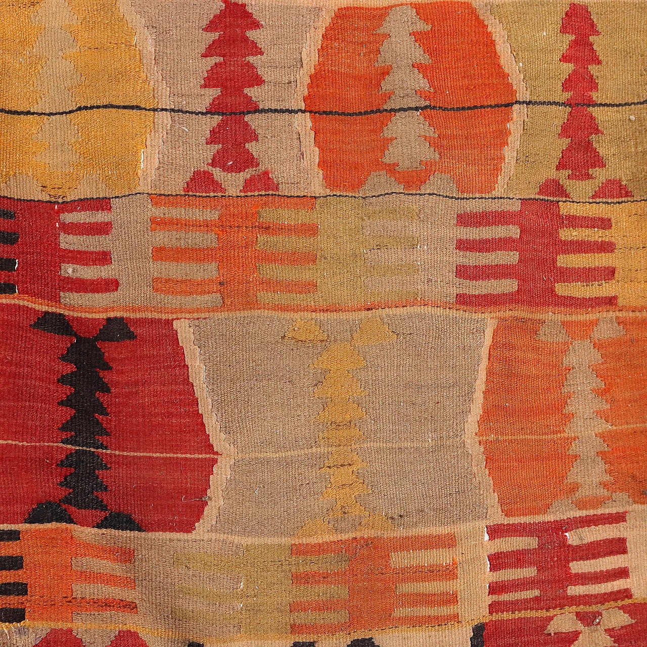 Turkish Kilim wool carpet, late 20th century 3