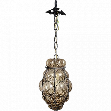 Italian Murano glass pendant lamp, '50s