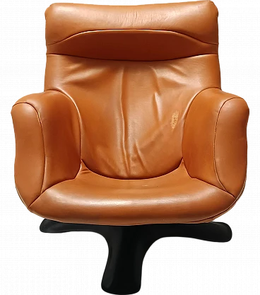 Karuselli leather chair by Yrjö Kukkapuro for Haimi, 1970s