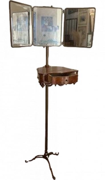 Barbers mirror with stand, 1920s